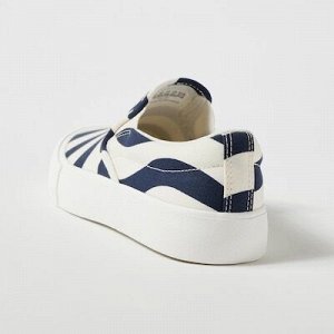 UNIQLO x Marimekko — хлопковые слипоны с принтом - 69 NAVY