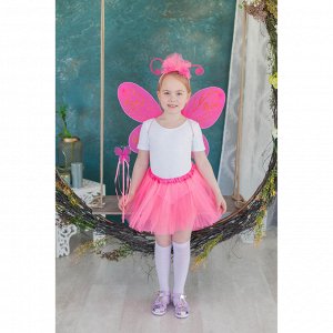 Карнавальный набор "Бабочка", крылья, ободок, юбка, жезл, 3-5 лет