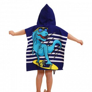 Детское полотенце с капюшоном "Дино"