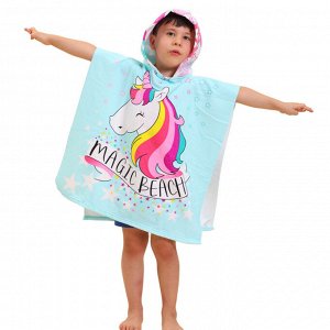 Детское полотенце с капюшоном "Единорог"