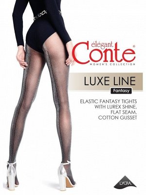 Luxe Line Колготки с люрексом и имитацией шва