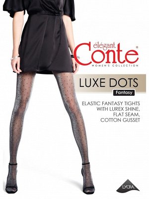 Luxe Dots Колготки с люрексом и рисунком «в точку» 30 ден