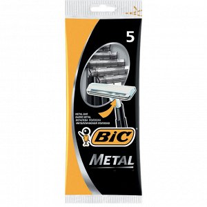 Станок одноразовый BIC Бритва "Метал" /5