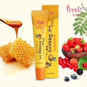 Prreti Ночная маска для губ с медом и лесными ягодами Honey & Berry Lip Sleeping Mask