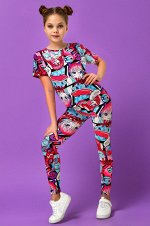 Летний костюм из бамбука для девочки