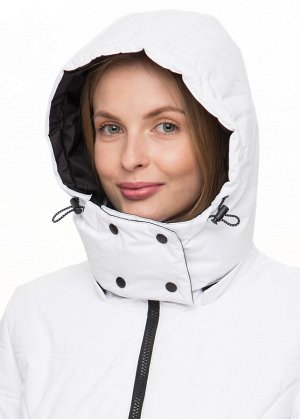 Куртка 3в1 зимн. "Манила" для беременных и слингоношения; цвет: белый (aw17)