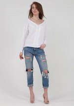 ШИРОКИЙ  ДЖЕМПЕР OVERSIZE  С V-ОБРАЗНЫМ ВЫРЕЗОМ 3453