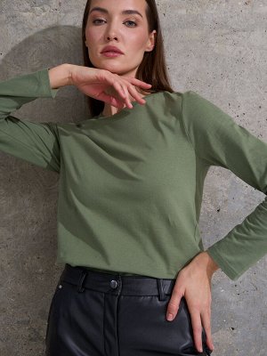 Лонгслив женский   олива