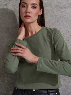 Лонгслив женский   олива