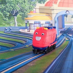 CHUGGINGTON – набор «паровозик Джекман с гаражом»