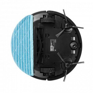 Робот-пылесос RED Solution RV-RL6000S, 35 Вт, сухая и влажная уборка, 0.3/0.3 л, чёрный