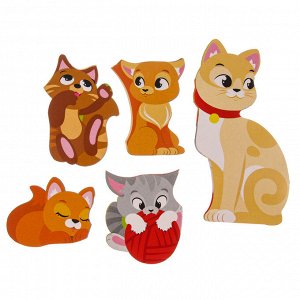 Головоломка «Кошка с котятами» для самых маленьких