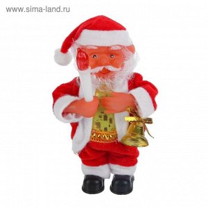 Дед Мороз, со свечой и колокольчиком, английская мелодия
