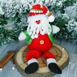 Мягкая игрушка "Дед Мороз" в пиджаке 9*37 см