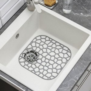 Решётка в раковину IDEA «Квадратная», пластик, 30*30 см, МИКС