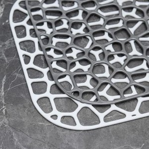 Решётка в раковину IDEA «Квадратная», пластик, 30*30 см, МИКС