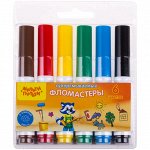 Фломастеры Мульти-Пульти &quot;Приключения Енота&quot;, 06цв., утолщенные, суперсмываемые, блистер