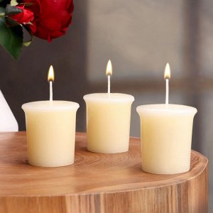 Свеча ароматическая "Vanilla lime", ванильный лайм, набор 5х4,5 см, 3 шт
