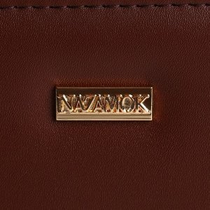 Кошелёк женский на молнии NK, коричневый