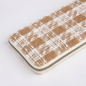 Кошелёк женский на молнии, цвет чёрный