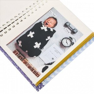 Подарочный набор "Любимый сыночек": фотоальбом на 10 магнитных листов и кармашек для хранения на лентах на 2 отделения