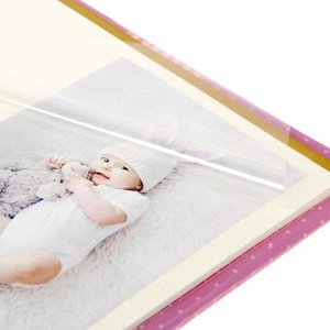 Подарочный набор "Наша милая малышка": фотоальбом на 10 магнитных листов и кармашек для хранения на лентах на 2 отделения