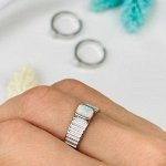 Кольцо регулируемое с камнем Опал
