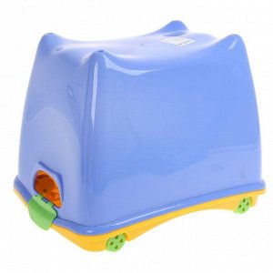 Ящик для игрушек "Супер-пупер" с крышкой на колёсиках, 20 л, цвет сиреневый