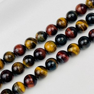Бусины для рукоделия из Тигрового,Соколиного и Бычьего глаза