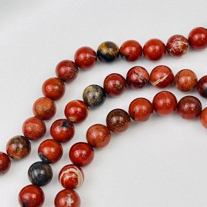 Бусины для украшений из кирпичной Яшмы