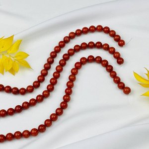 Бусины для украшений из кирпичной Яшмы (36 бусин)