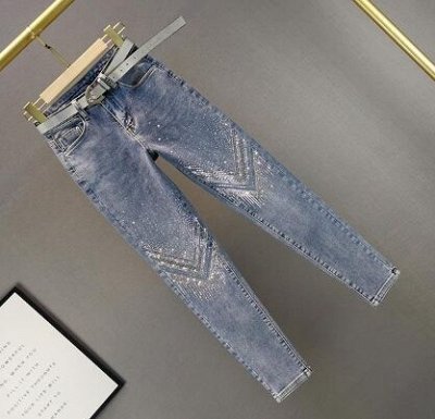 Любимые джинсы в стразах в размерах S и 3XL