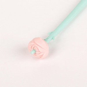 Ручка шариковая-прикол Цветок-Роза пастель МИКС