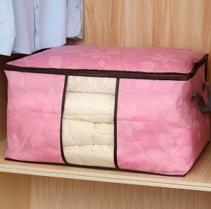 Органайзер для хранения постельного белья, одеял, подушек, вещей, кофр, сумка для переноски вещей