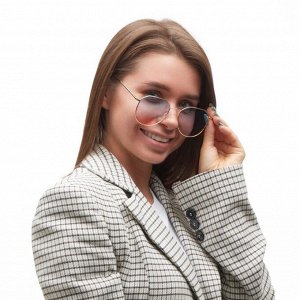 Очки солнцезащитные женские OneSun, uv 400, линза 4.5x5 см, дужка 13 см, ширина 13 см, двухцветные