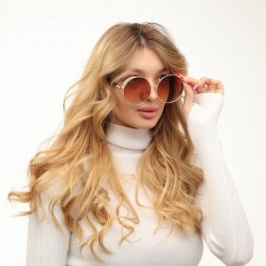 Очки солнцезащитные женские OneSun, uv 400, 14.5x2.2x5.6 см, линза 5.6x6 см, коричневые