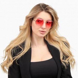 Очки солнцезащитные OneSun, футуристические, UV 375, 6x13.5 см, розовые