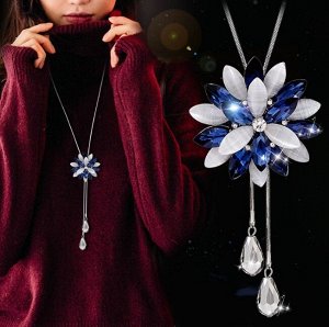 Подвеска удлиненная с цветком
