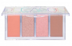 Influence Beauty Палетка контуринга Silver Decagon тон 02, персиковый тауп NEW 2024