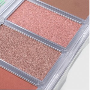 Influence Beauty Палетка контуринга Silver Decagon тон 02, персиковый тауп NEW 2024