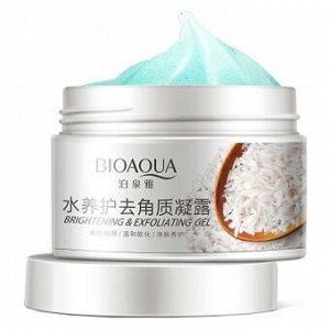 Гель Пилинг Cкатка Bioaqua Brightening & Exfoliating gel с рисовым экстрактом 140 g
