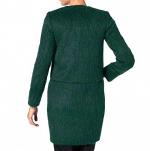 1r Пальто, зеленое Heine Современное шерстяное пальто с красивыми деталями. Обрамляющий фигуру силуэт с женственным круглым вырезом горловины, контрастной молнией с 2 замками и 2 карманами сбоку. Проч