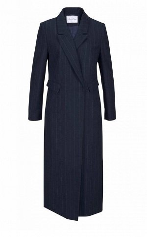 1r Пальто, темно-синее Aniston Модный стиль для холодных температур. Элегантная однобортная форма на 2 пуговицах, материал с шерстью и эффектная удлиненная форма со стильными полосками. Лацканы и разр