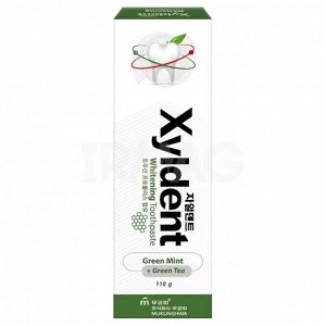 Отбеливающая зубная паста "Xyldent" «Зелёный чай и прополис» (гелевая) 110 г