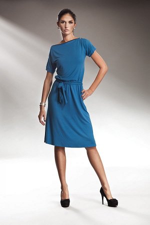 Nife Платье NIFE S13  нужный цвет пишем в примечании к заказу (черный;голубой;мокко)  94% вискоза, 6% эластан