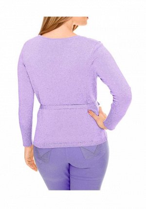 1к Heine - Best Connections  Пуловер с запахом, сиреневый  Модный пуловер красивого цвета с глубоким вырезом под запах. Завязки. Длинные рукава с широкими краями резиночной вязкой. Подчеркивающий фигу