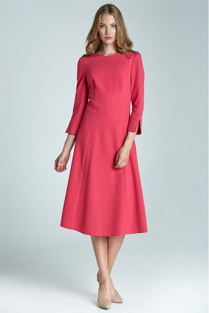 Nife Платье NIFE S64  нужный цвет пишем в примечании к заказу (голубой;фуксия;черный;красный)  60% полиэстер, 35% вискоза, 5% эластан