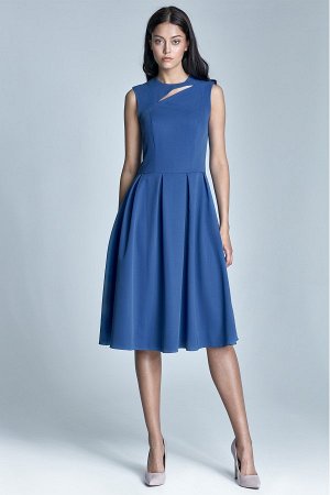 Nife Платье NIFE S73  нужный цвет пишем в примечании к заказу (коралл;тёмно-синий;экрю;экрю/розовый;экрю/бежевый;розовый;светло-голубой;голубой)  60% полиэстер, 35% вискоза, 5% эластан