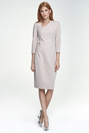 Nife Платье NIFE S76  нужный цвет пишем в примечании к заказу (серый;тёмно-синий;красный;черный;бежевый)  60% полиэстер, 35% вискоза, 5% эластан