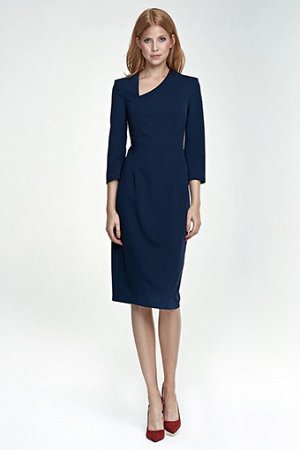 Nife Платье NIFE S76  нужный цвет пишем в примечании к заказу (серый;тёмно-синий;красный;черный;бежевый)  60% полиэстер, 35% вискоза, 5% эластан